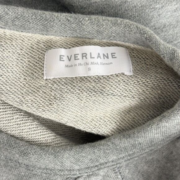 Everlane The Unisex French Terry Sweatshirt S Heather Gray Oversized EUC B2 - Picture 4 of 6